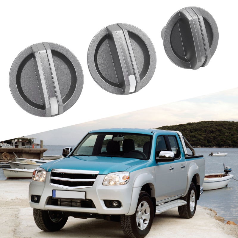 3pcs AC Control Knobs UB9B-61-195 Air Conditioner Heater Fan Control Knob Switch for BT-50 2006-2011 - Image 3