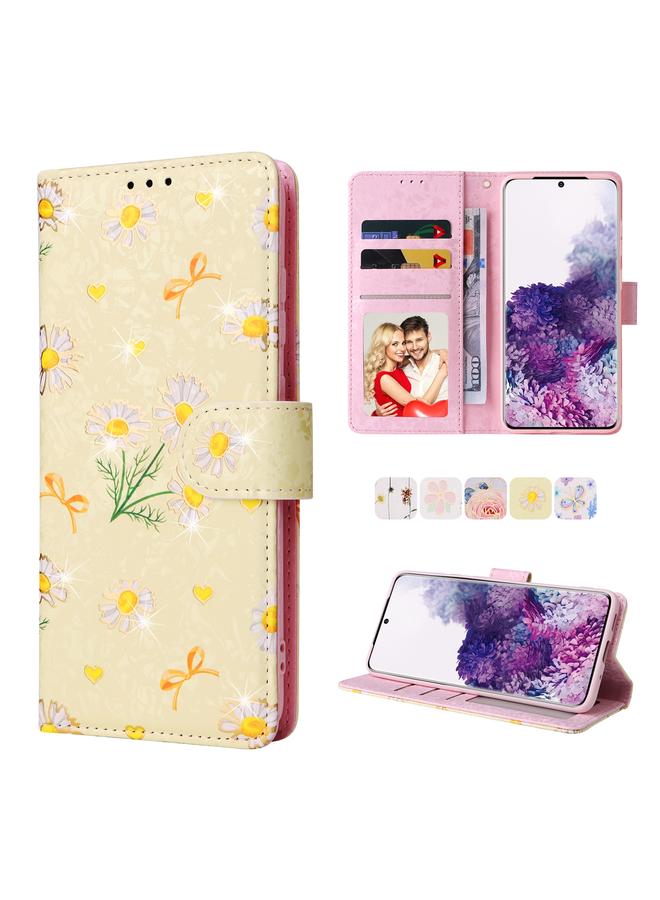 S-TOP Case For Samsung Galaxy S20 Bronzing Painting RFID Leather Case - Image 1