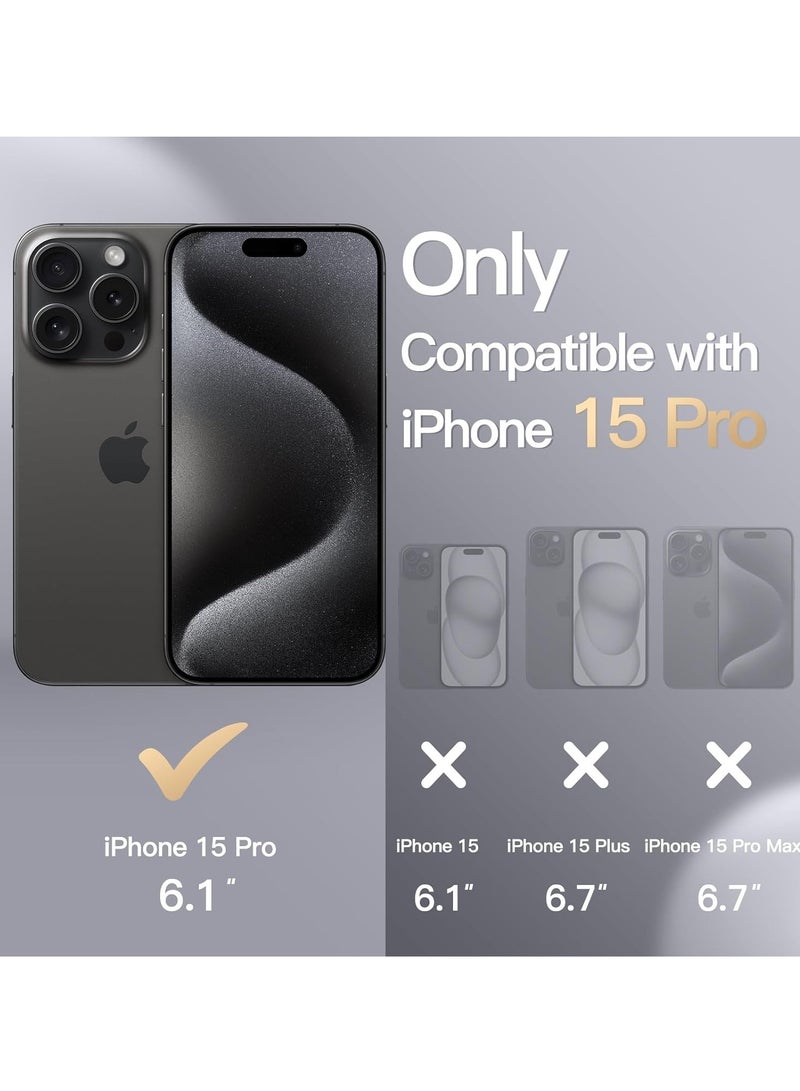 DUSALA iPhone 15 Pro Case, Liquid Silicone Phone Case for iPhone 15 Pro 6.1 Inch, Colorful Silky-Soft Protective Cover (Black) - Image 2