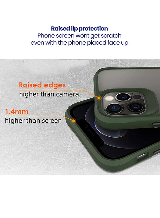 Theodor Protective Hybrid Case Cover For Apple Iphone 12 PRO 6.1 Green - Image 4