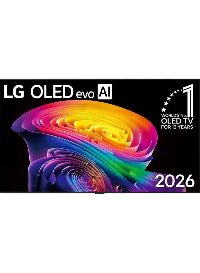 LG 83'' LG OLED evo AI C6 4K Smart TV with X3.2 Higher Peak Brightness 2026 OLED83C66LA BLACK - Image 1