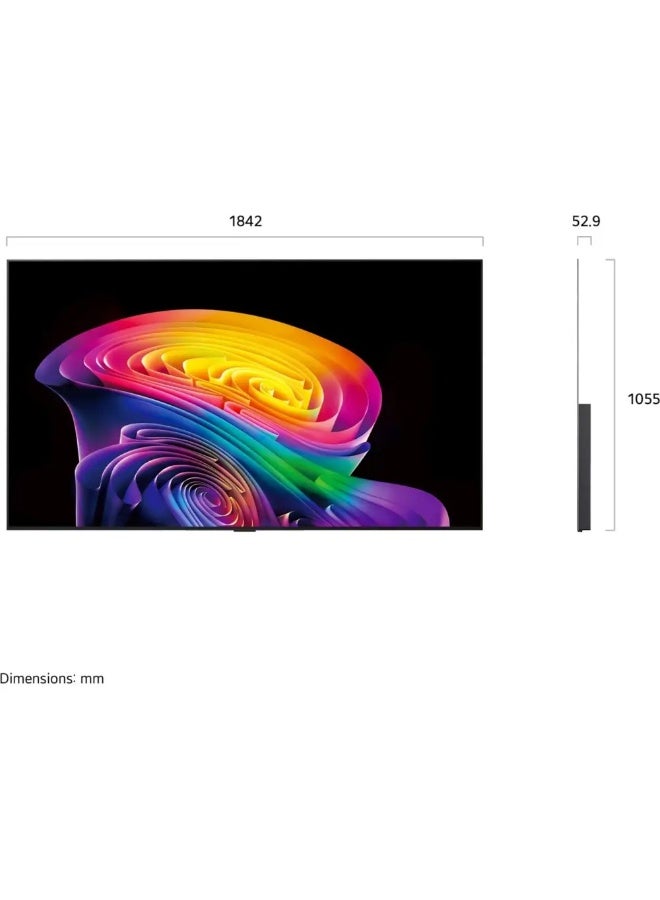 LG 83'' LG OLED evo AI C6 4K Smart TV with X3.2 Higher Peak Brightness 2026 OLED83C66LA BLACK - Image 2