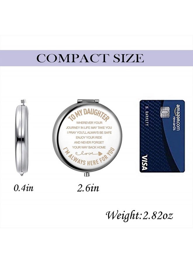 sedmart Daughter Gifts from Mom and Dad,Christmas Birthday Gift for Daughter Adult or Girls,Mother Daughter Gifts Compact Mirror - Image 3