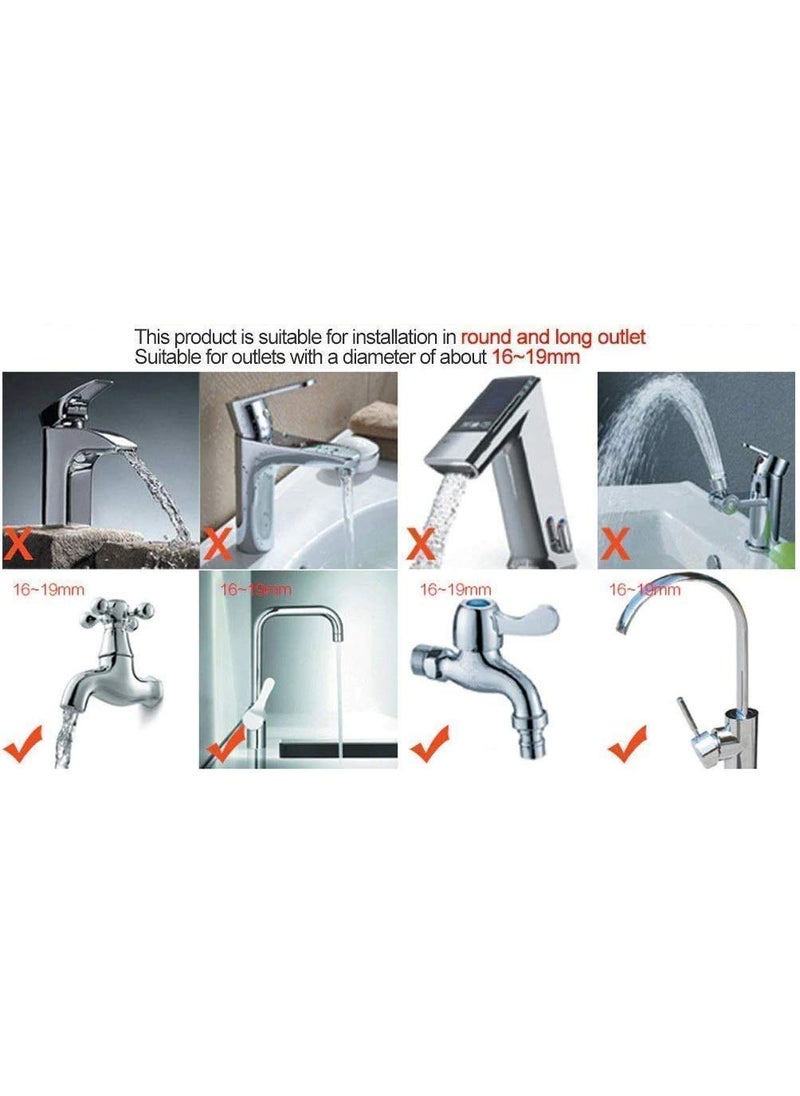 Generic PallRin 360 Adjustable Rotating flexible removable Swivel water saving PVC sprinklersplashshowersprayer nozzle filter Regulator FaucetTapValveaerator 25mmKitchen SinkBathroom 1 PCMultiColor  - Image 5