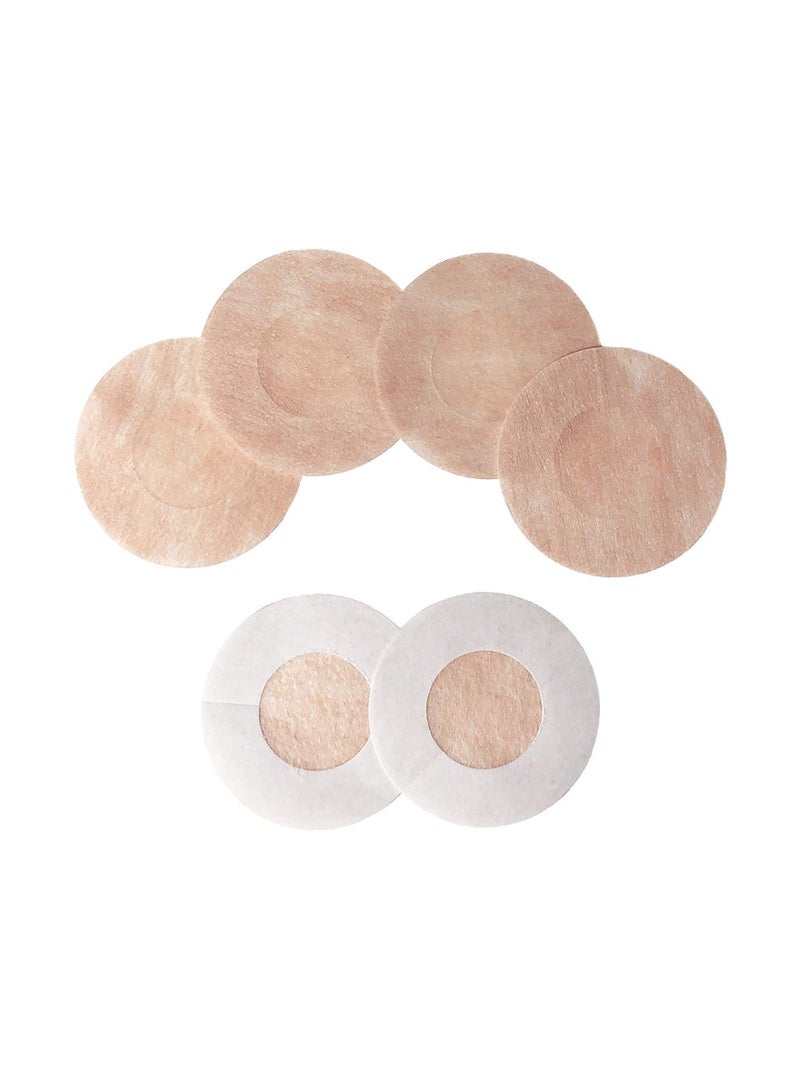 Glamroot 5 Pair Ultra Thin Disposable Nipple Pasties Cover/Bra Pad Patches/Self Adhesive Sticker Cotton Peel and Stick Bra Petals Cotton Peel and Stick Bra Petals - Image 4