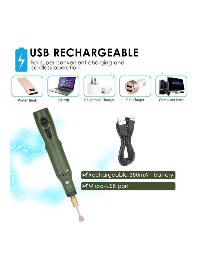 NIBEMINENT Cordless Rotary Electric Grinder Set Multicolour - Image 3