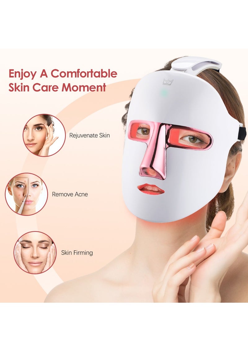 Loquat Photon skin rejuvenation beauty mask LED seven-color light facial beauty instrument, same style as beauty salon, reusable - Image 3