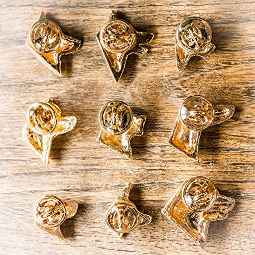 DOG ARTS JP Belgian Shepherd Made in U.K Artistic Style Dog Clutch Lapel Pin Collection 22ct Gold Plated - Image 3