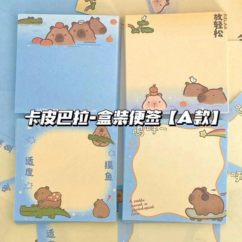New Cute Kappibala Boxed Note Paper High-Value Ins Non-Sticky Student Special Hand Ledger Series - Image 5