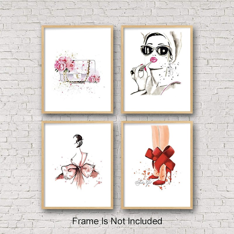 KAIRNE Fashion Women Art Print Set of 4 - Image 4