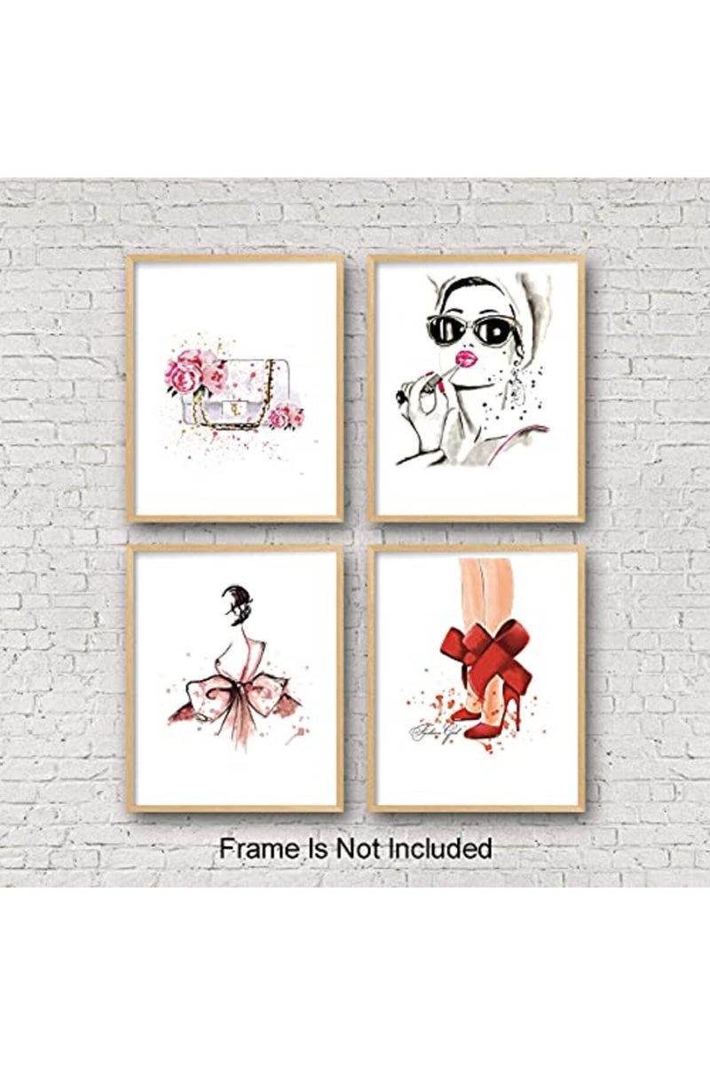 KAIRNE Fashion Women Art Print Set of 4 - Image 3