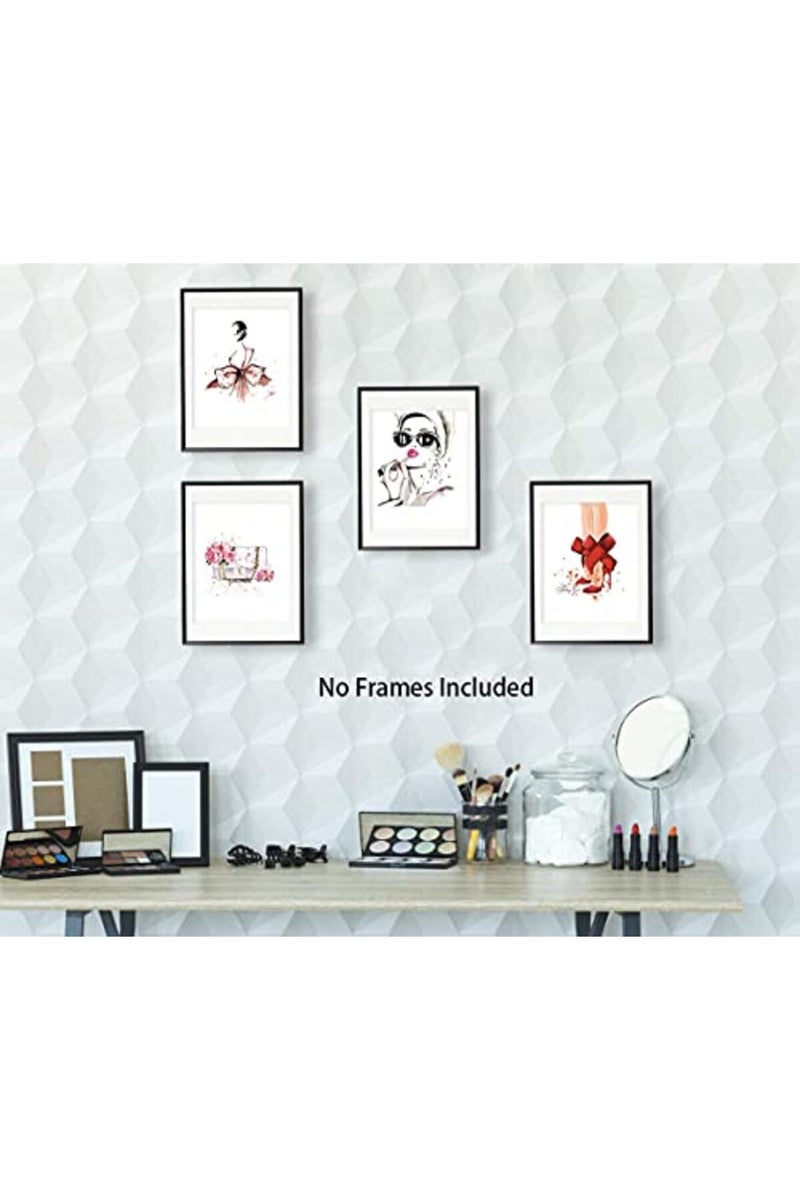 KAIRNE Fashion Women Art Print Set of 4 - Image 2
