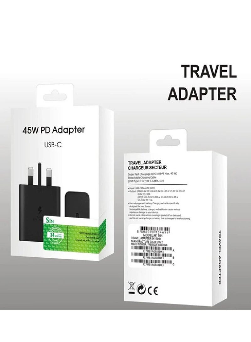 general PD wall plug supports 45W fast charging. - Image 4