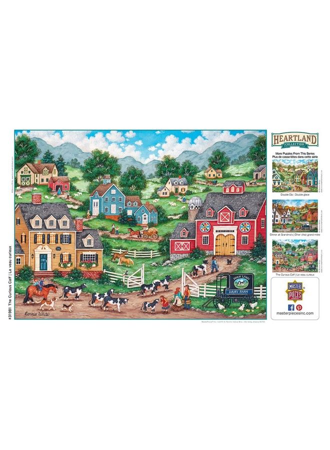 MasterPieces 550 Piece Jigsaw Puzzle For Adults Family Or Kids The Curious Calf 18"X24" - Image 5