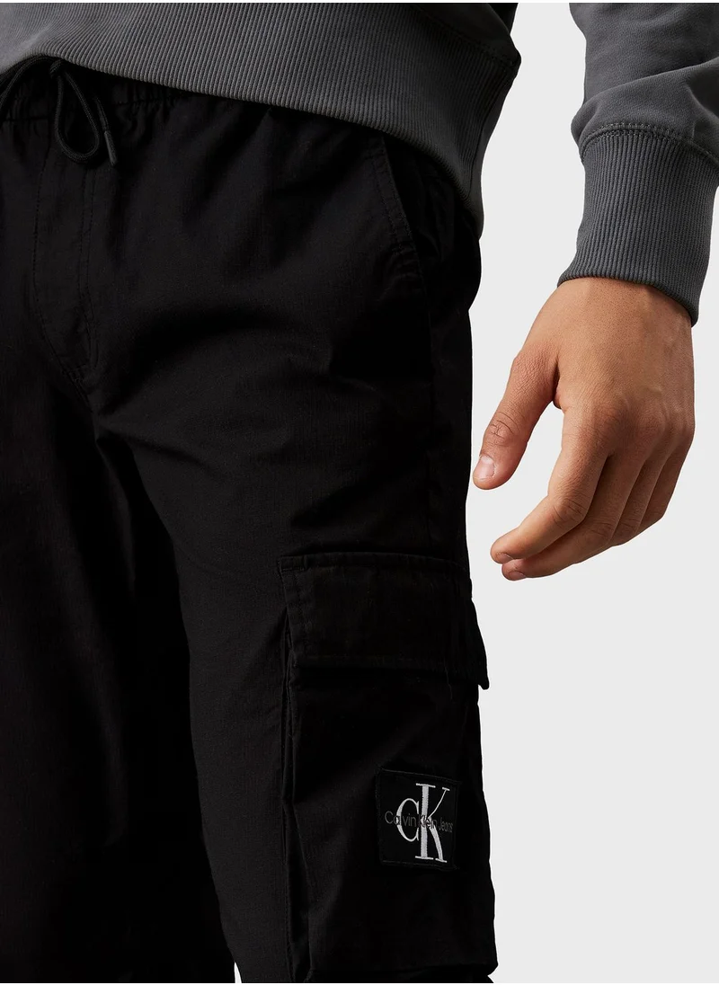 Calvin Klein Jeans Drawstring Cuffed Sweatpants