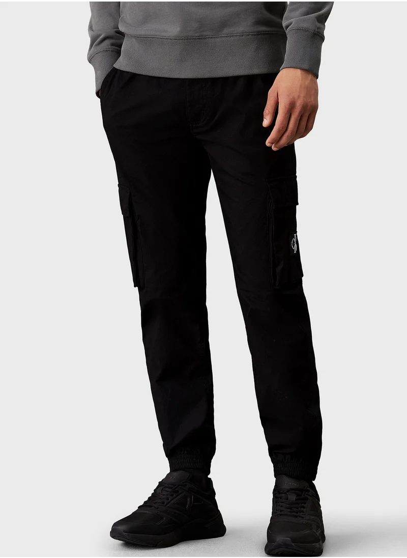 Calvin Klein Jeans Drawstring Cuffed Sweatpants