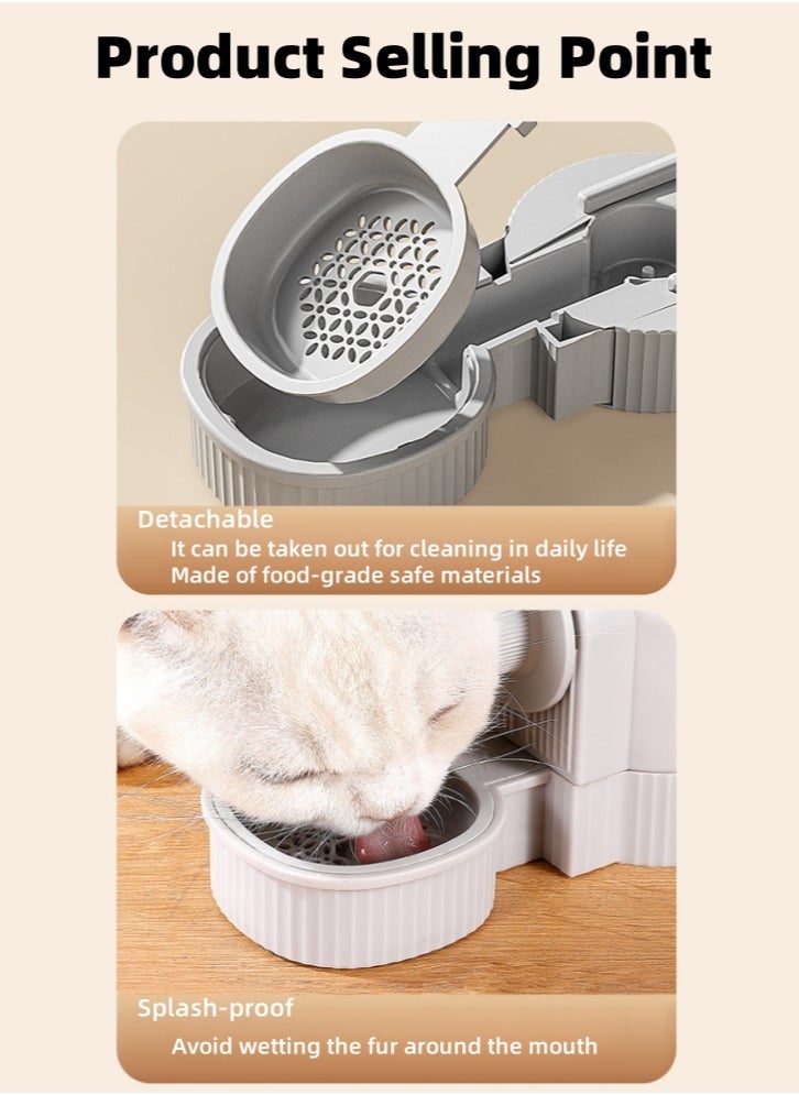 Lullaxx Innovative Automatic Pet Feeder and Water Dispenser - Extra - Large Capacity, Sustains Pets for 5 Days Without Refilling Food and 7 Days Without Refilling Water