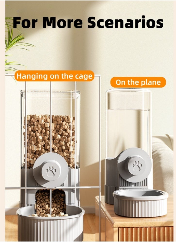 Lullaxx Innovative Automatic Pet Feeder and Water Dispenser - Extra - Large Capacity, Sustains Pets for 5 Days Without Refilling Food and 7 Days Without Refilling Water
