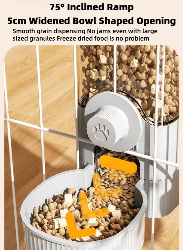 Lullaxx Innovative Automatic Pet Feeder and Water Dispenser - Extra - Large Capacity, Sustains Pets for 5 Days Without Refilling Food and 7 Days Without Refilling Water - Image 1