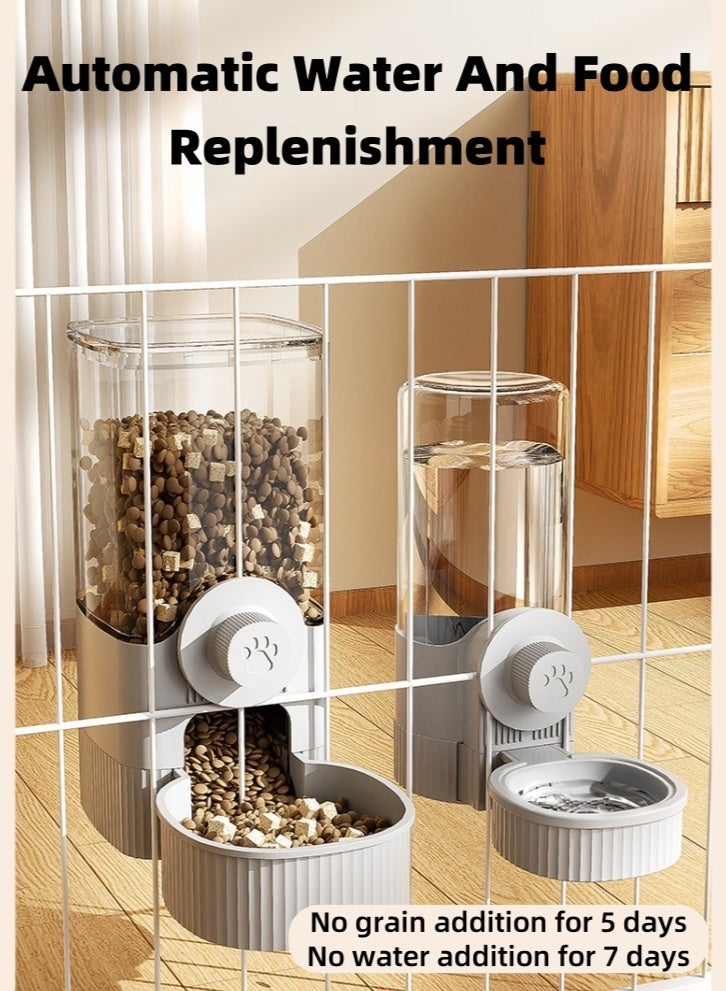 Lullaxx Innovative Automatic Pet Feeder and Water Dispenser - Extra - Large Capacity, Sustains Pets for 5 Days Without Refilling Food and 7 Days Without Refilling Water - Image 3