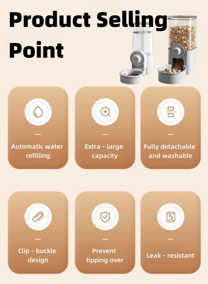 Lullaxx Innovative Automatic Pet Feeder and Water Dispenser - Extra - Large Capacity, Sustains Pets for 5 Days Without Refilling Food and 7 Days Without Refilling Water - Image 4