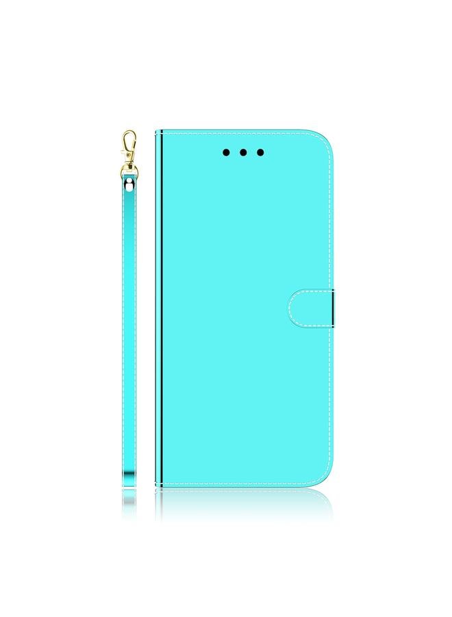 اس-توب جراب لهاتف Infinix Smart 6 مصنوع من الجلد الصناعي بسطح مرآة أفقي قابل للطي - Image 2