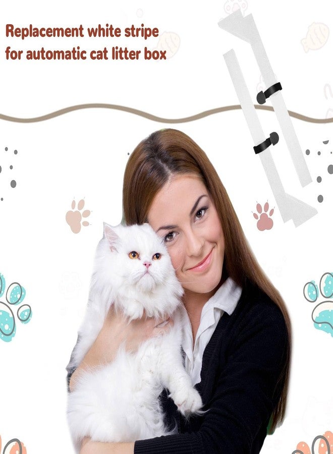 Chanvoo Foams Compatible with Els Pet Litter Box, 6-Pack White EVA Anti-Spill Strips, Precision Laser-Cut Seal for Self-Cleaning Cat Litter Box to Prevent Litter Spilling - Image 3