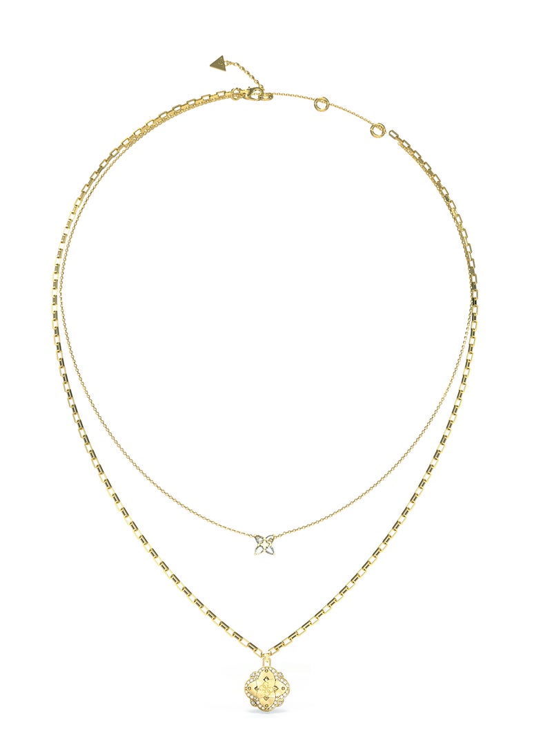 GUESS Wild Flower Logo Necklace