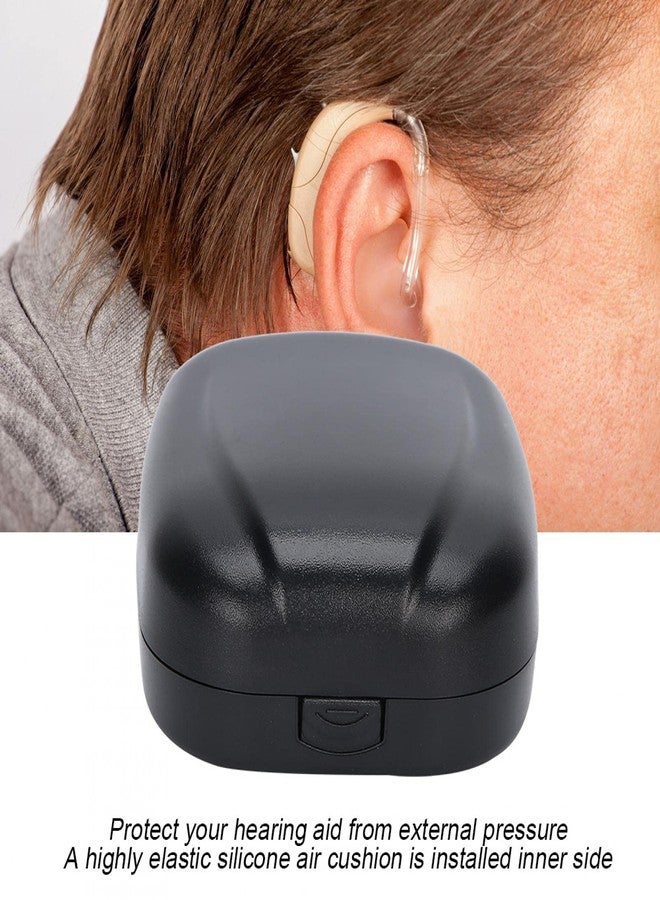 Aika Waterproof Hearing Aid Case - Sturdy Design, Portable and Protective Box for Hearing Aids (Model-4, Black Color) - Image 3
