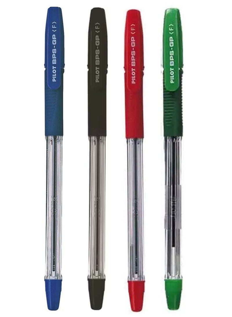 PILOT 4-Piece Ballpoint Pen Fine Tip Multicolour - Image 1