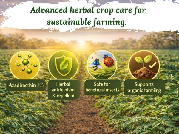 PLANTS & ROOTS Organic Pure Neem Oil For Plants Insects Spray 10000ppm 1ltr Water Soluble Cold Pressed Neem Oil For Agriculture Farming & Gardening Active Azadirachtin For Fungus, Thrips - Image 4