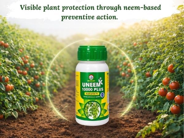 PLANTS & ROOTS Organic Pure Neem Oil For Plants Insects Spray 10000ppm 1ltr Water Soluble Cold Pressed Neem Oil For Agriculture Farming & Gardening Active Azadirachtin For Fungus, Thrips - Image 3