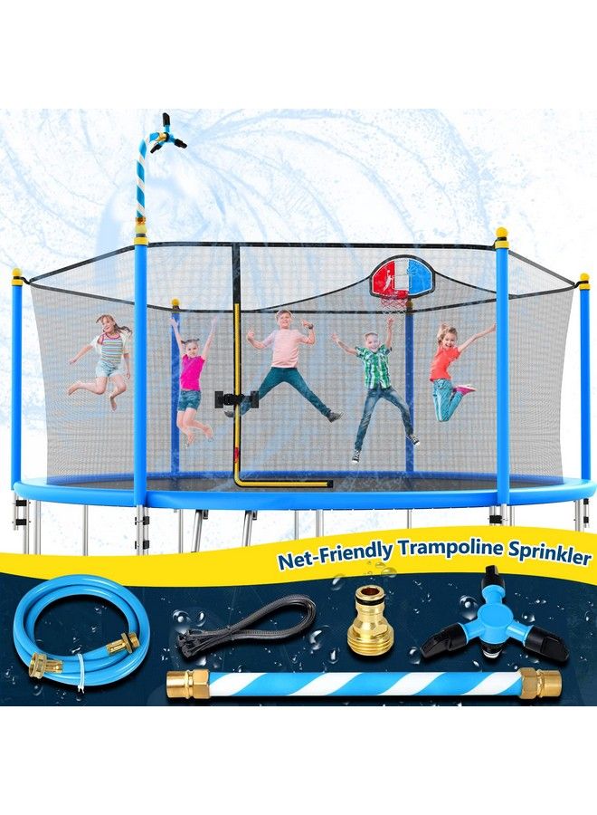 Vantic Trampoline Sprinkler Net Friendly Trampoline Water Sprinkler For Kids 360° Rotating Sprinkler For Trampoline 5 Minutes Quick Setup Trampoline Accessories For 1016Ft Trampolineblue - Image 2