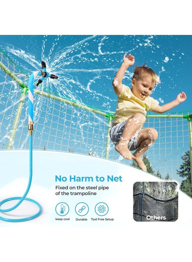Vantic Trampoline Sprinkler Net Friendly Trampoline Water Sprinkler For Kids 360° Rotating Sprinkler For Trampoline 5 Minutes Quick Setup Trampoline Accessories For 1016Ft Trampolineblue - Image 3