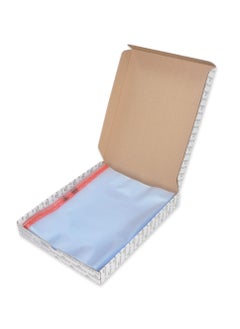 Durable Durable punched pocket A4, open perforated side, grained, 90my, transparent with red perforated spine, 100 pieces  - Image 1