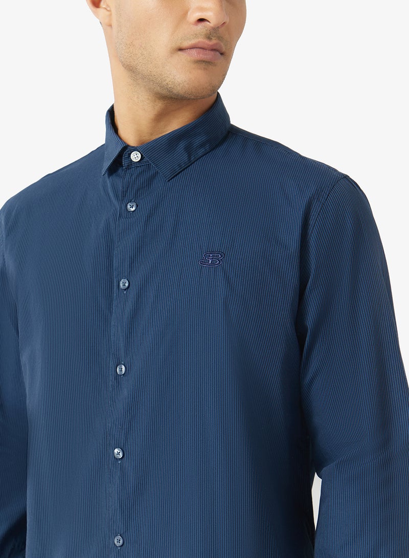 Ben Sherman Pin Striped Long Sleeve Shirt - Image 3
