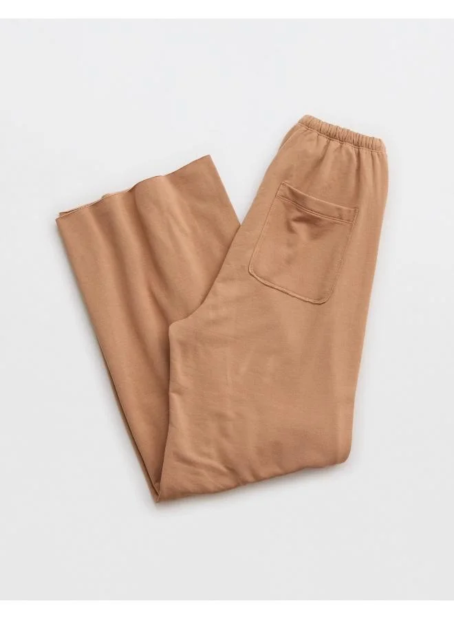 Aerie OFFLINE By Aerie OTT Fleece Super Wide Leg Pant