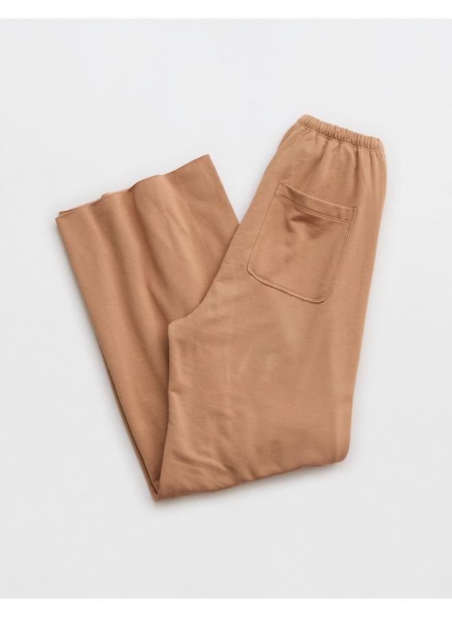 Aerie OFFLINE By Aerie OTT Fleece Super Wide Leg Pant - Image 2