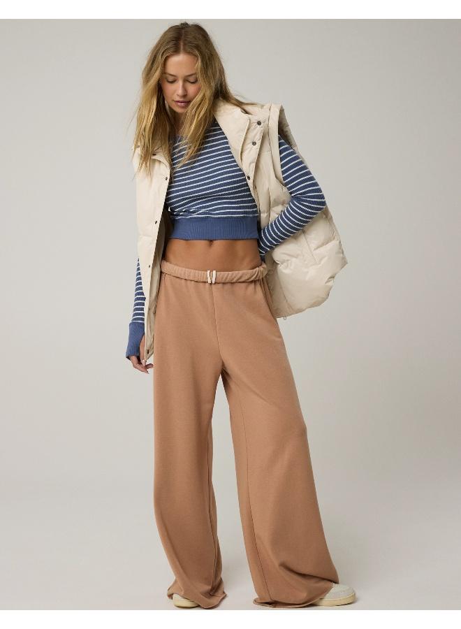 Aerie OFFLINE By Aerie OTT Fleece Super Wide Leg Pant - Image 5