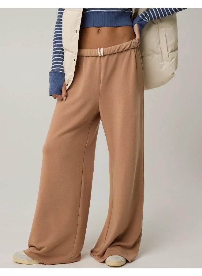 Aerie OFFLINE By Aerie OTT Fleece Super Wide Leg Pant
