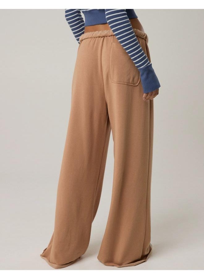 Aerie OFFLINE By Aerie OTT Fleece Super Wide Leg Pant  - Image 2