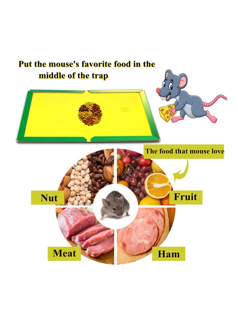 SYOSI 10 Pack Large Mouse Glue Traps with Enhanced Stickiness for Rat Rodent Cockroach and Other Household Sticky Pad Board House Indoor Outdoor  - Image 2