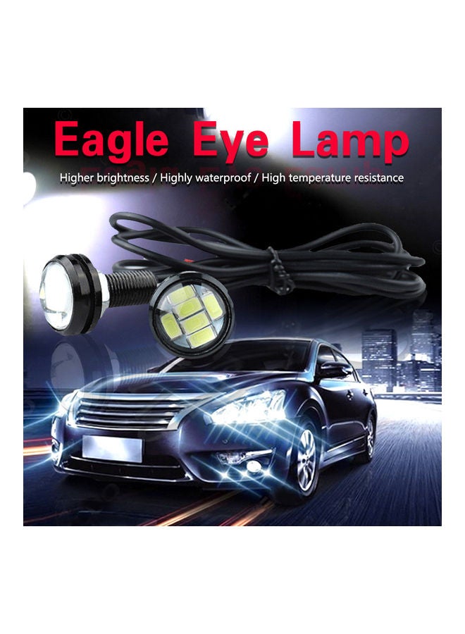 NIBEMINENT 9-Piece 23mm Eagle Eye LED Bulb DRL Light Ultra Thin Waterproof Set  - Image 4