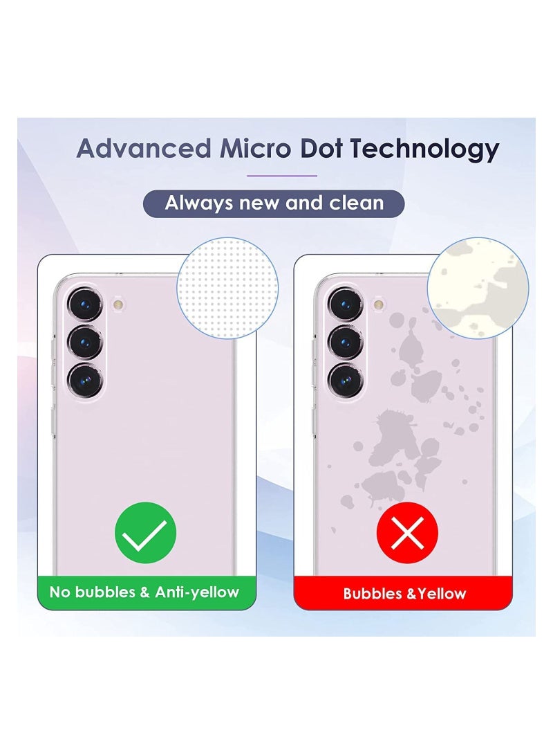 حافظة شفافة لهاتف سامسونج جالاكسي S23 مصنوعة من السيليكون الناعم وغطاء خلفي شفاف مضاد للصدمات متوافق مع هاتف سامسونج جالاكسي S23 - Image 3