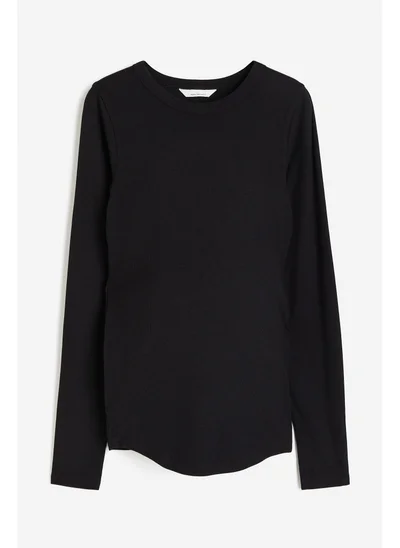 H&M MAMA Ribbed jersey top