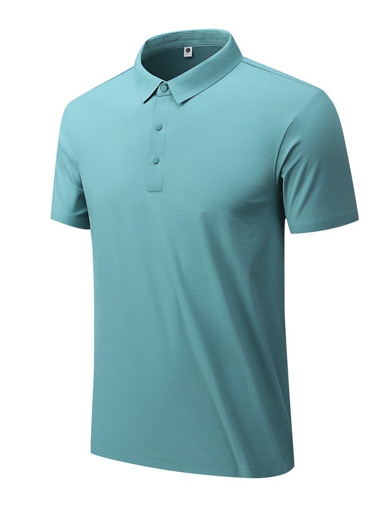 2026 Sports Clothing Moisture-Wicking Polo Summer Short-Sleeved Loose Business Lapel Cultural Shirt Custom Printed with Logo - Image 3