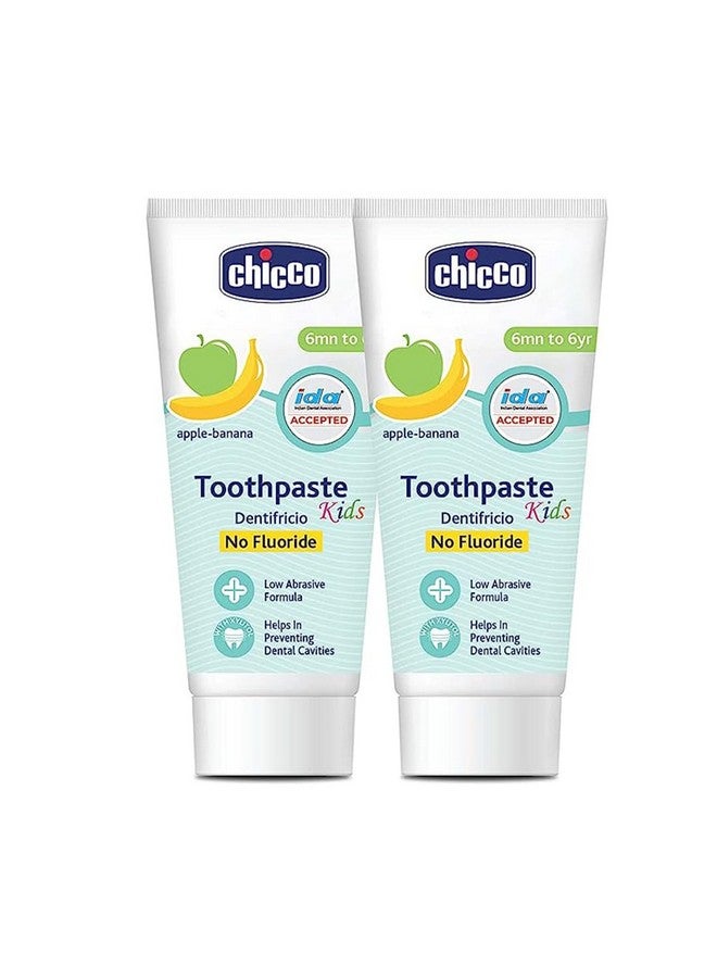 شيكو معجون أسنان مضاد للتسوس بنكهة التفاح والموز للأطفال من عمر 6 أشهر إلى 6 سنوات 50 جرام 2 قطعة - Image 3