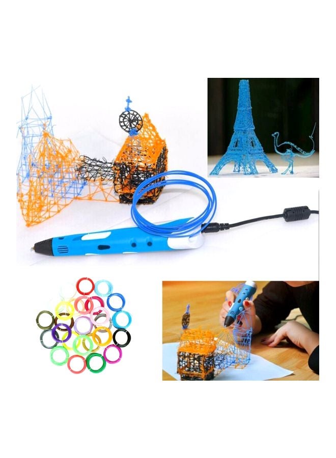 20-Piece Filament Refills For 3D Pen Red/Yellow/Blue - Image 2