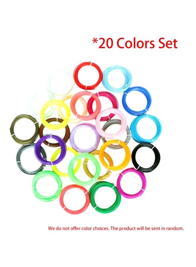 20-Piece Filament Refills For 3D Pen Red/Yellow/Blue - Image 4