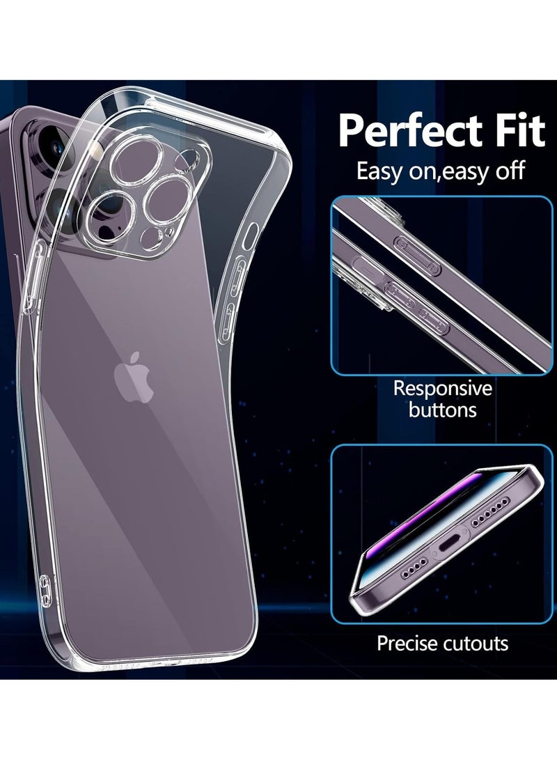فواتير غطاء خلفي شفاف مرن ضد الصدمات لهاتف iPhone 13 PRO MAX – غطاء من TPU نحيف للحماية - Image 4